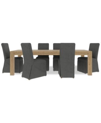 7pc Dining Set (Davie Rectangular Table & 6 Estby Chairs)