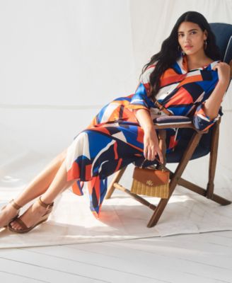 Lauren Ralph Lauren - Plus Size Print Crepe Shirtdress
