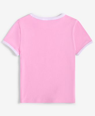 Little & Big Girls Rib Baby Tee, Exclusively at Macy's 