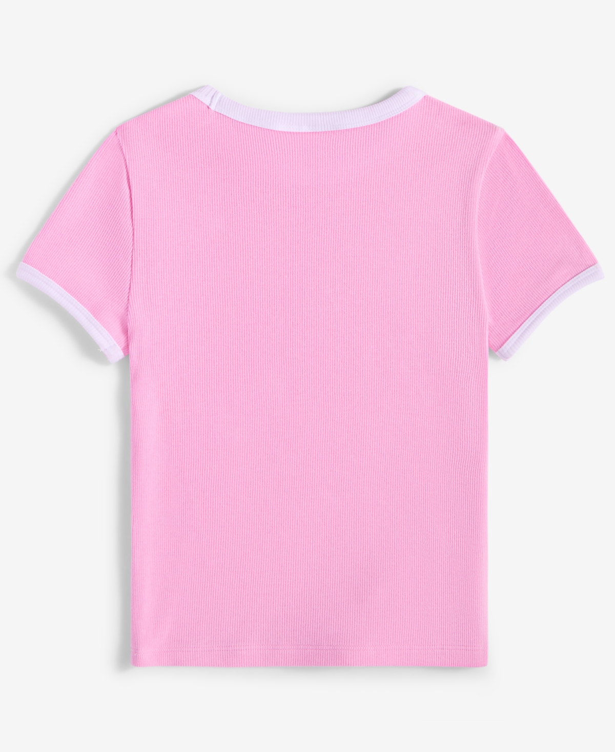 Epic Threads Kid Girl Rib Baby Tee, Exclusively At Macy's In Bonbon
