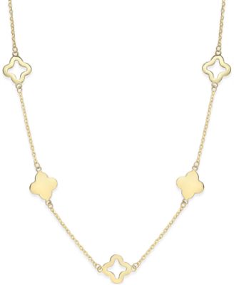 Clover Necklace in 14k Gold 