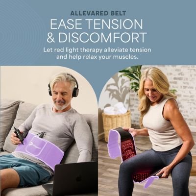 Red Light Therapy Belt – 660nm & 850nm Infrared Heating Pad for Body, Belly, Hips & Back Pain Relief, Wireless & Portable