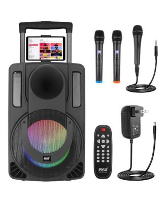 Pyle 15" Bluetooth PA Speaker with Rechargeable Battery, Wireless ...