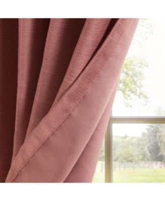 Texture Room Darkening Grommet Curtains Pair, 52"X84"