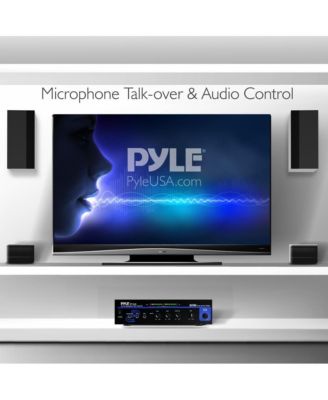 80-Watt Microphone PA Mono Amplifier with USB/BT