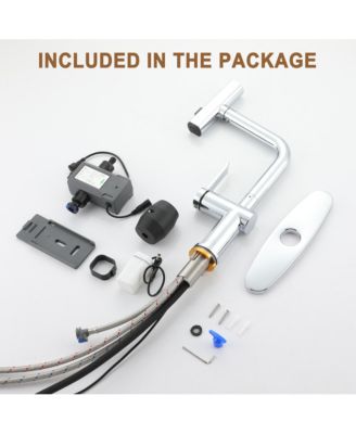 Single Handle Pull Out Kitchen Faucet with Touchless Sensor With Three-function Mode Sprayer