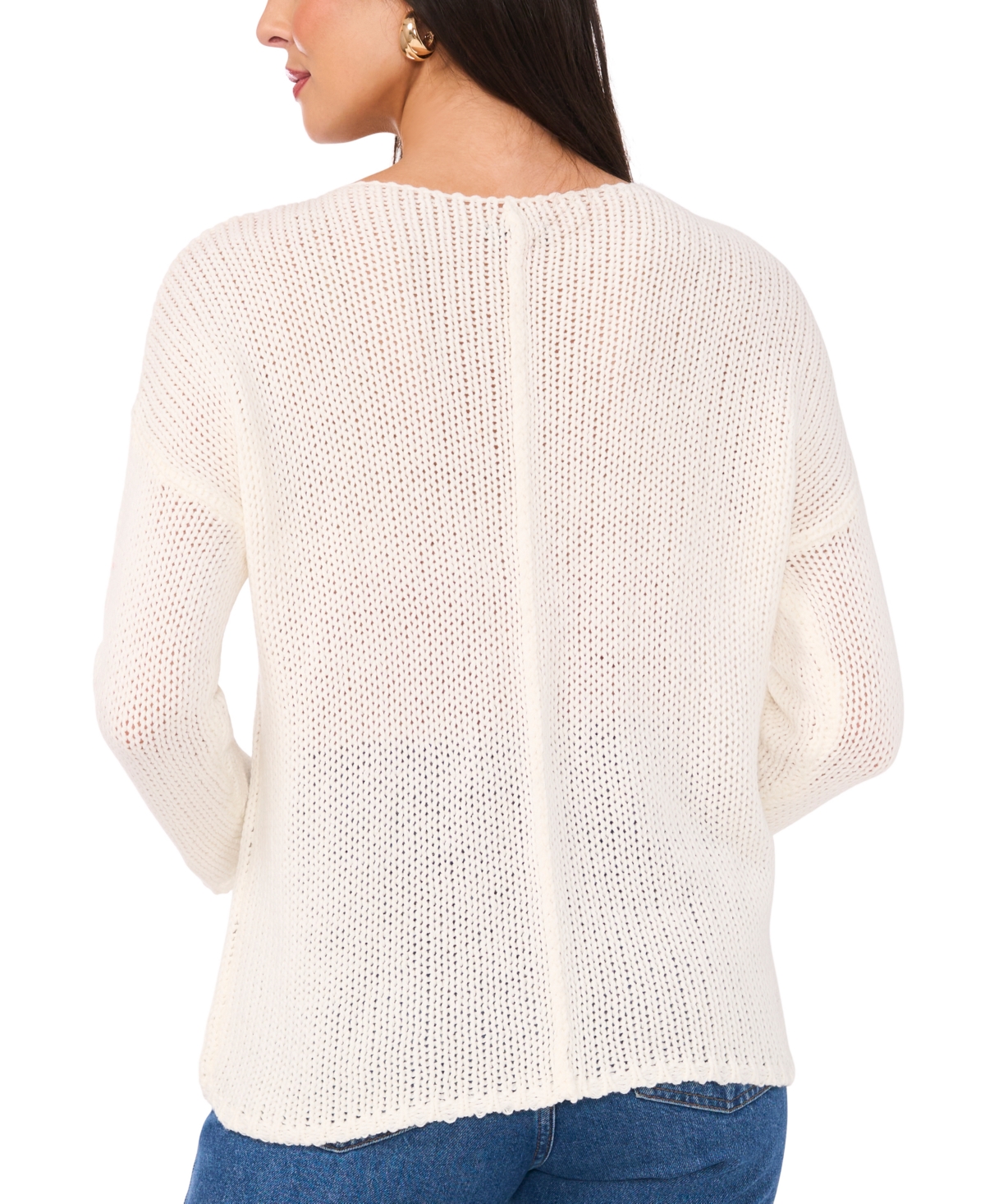 Vince Camuto Boat Neck Sweater In Antique White