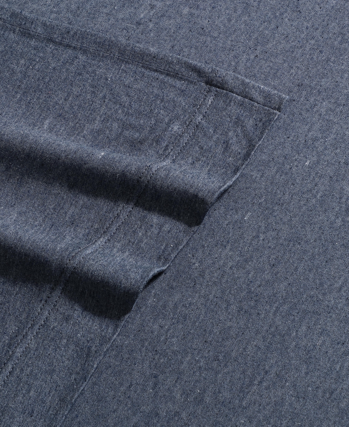 Calvin Klein Modern Cotton Blend Melange Jersey 4 Piece Sheet Set, Queen In Indigo