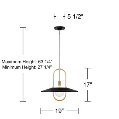 Bailey Medium LED Pendant Ceiling Light with Modern Fixture for Dining Room Over Table