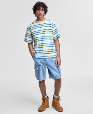 Mode of One - Men's Relaxed-Fit Stripe T-Shirt