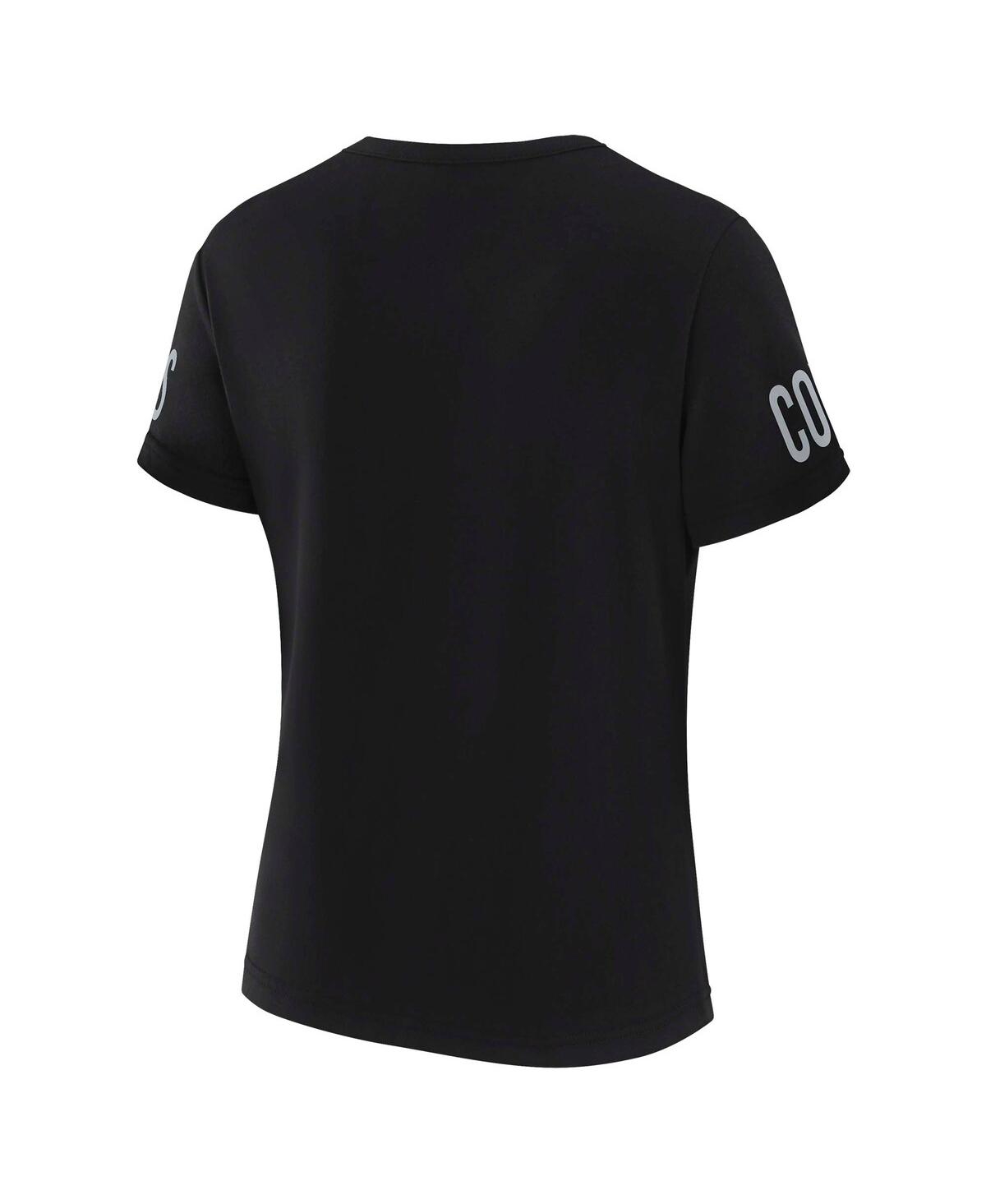Wear By Erin Andrews X Gracie Hunt Women's Black Dallas Cowboys Draft Me Lace-up T-shirt In Black