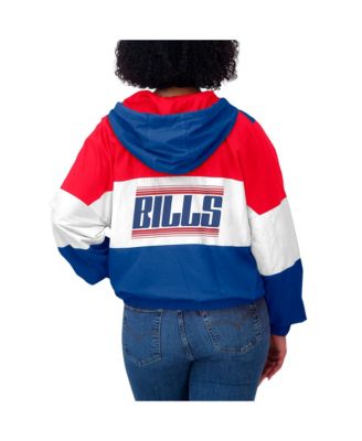 Women's Royal Buffalo Bills Color Block Full-Zip Windbreaker Jacket