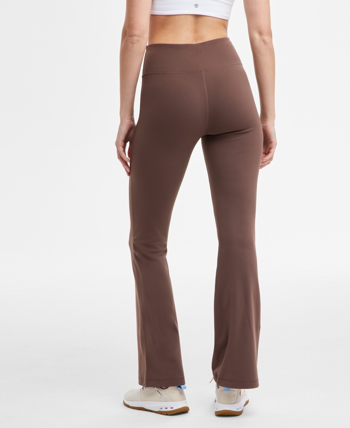 Id Ideology Womens Soft Full Zip Jacket High Rise Flare Leggings Created For Macys In Brownie