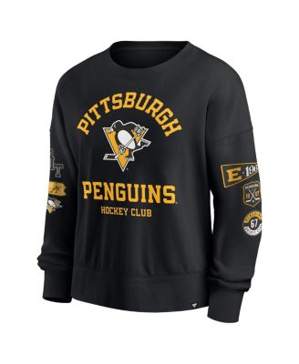 Women's Black Pittsburgh Penguins Go Team Pullover Sweatshirt