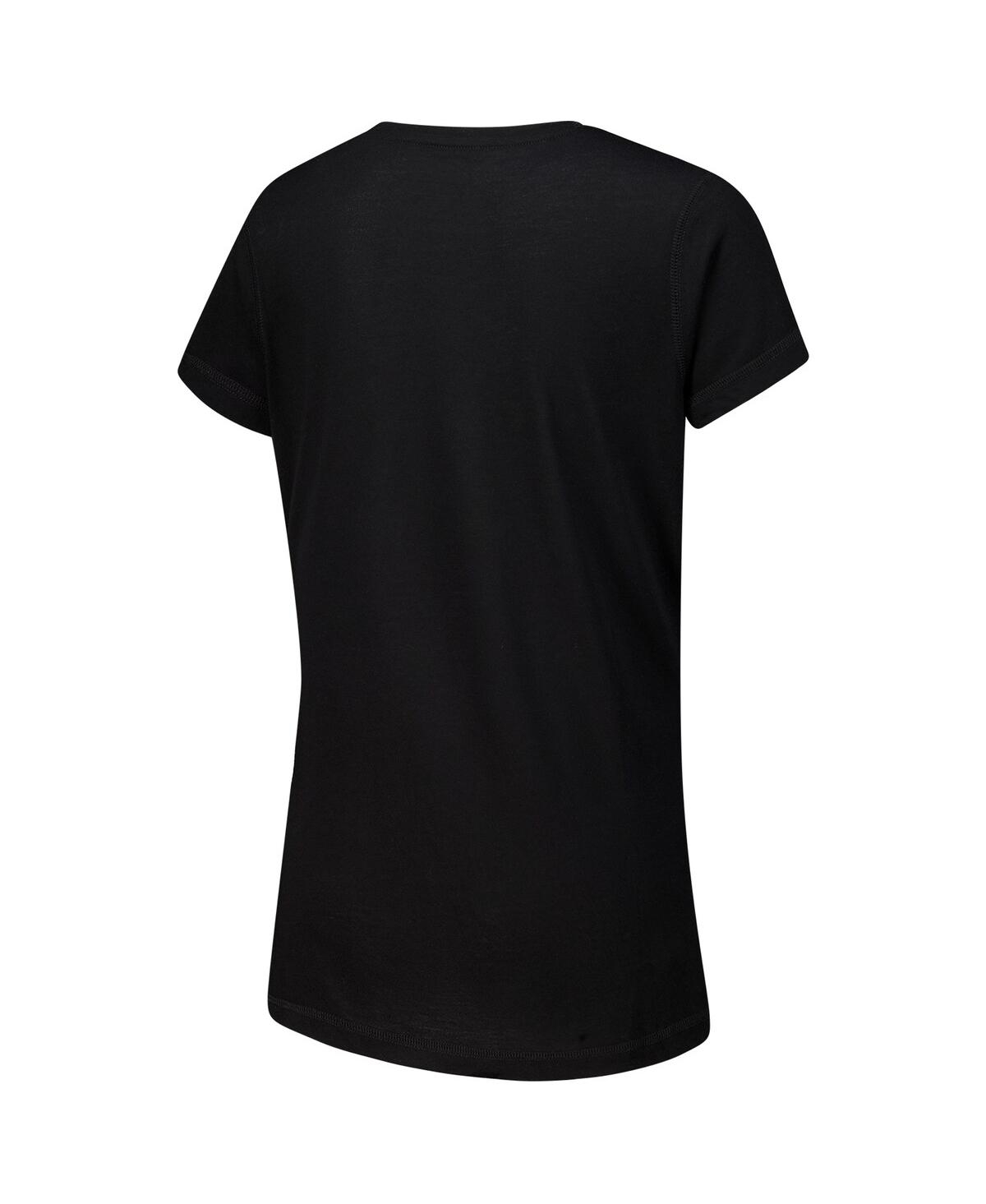 Concepts Sport Women's Cincinnati Bengals Vector T-shirt Flannel Pants Sleep Set In Black,orange