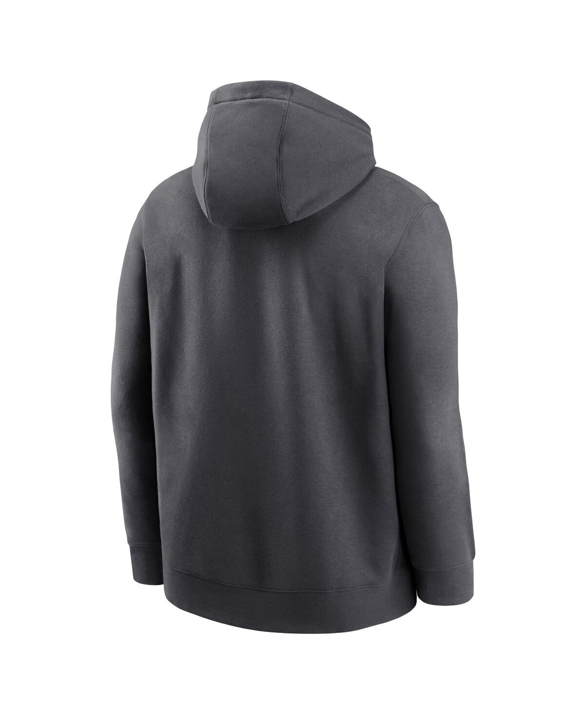 Nike Anthracite Ohio State Buckeyes Primetime Evergreen Club Fleece Pullover Hoodie In Anthracite