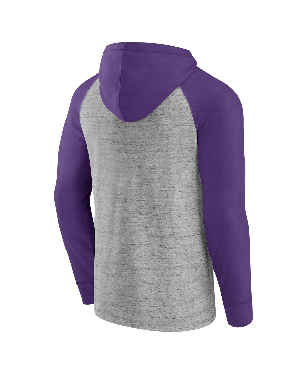Fanatics Men's Steel Orlando City Sc Deflection Raglan Pullover Hoodie In Steel