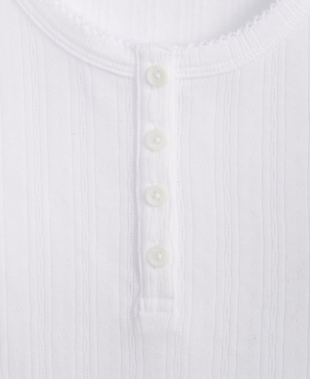 Epic Threads Girls Short-sleeve Ribbed Henley Top, Created For Macy's In Bright Whi