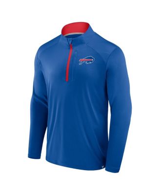 Men's Royal Buffalo Bills Defender Long Sleeve Quarter-Zip Jacket
