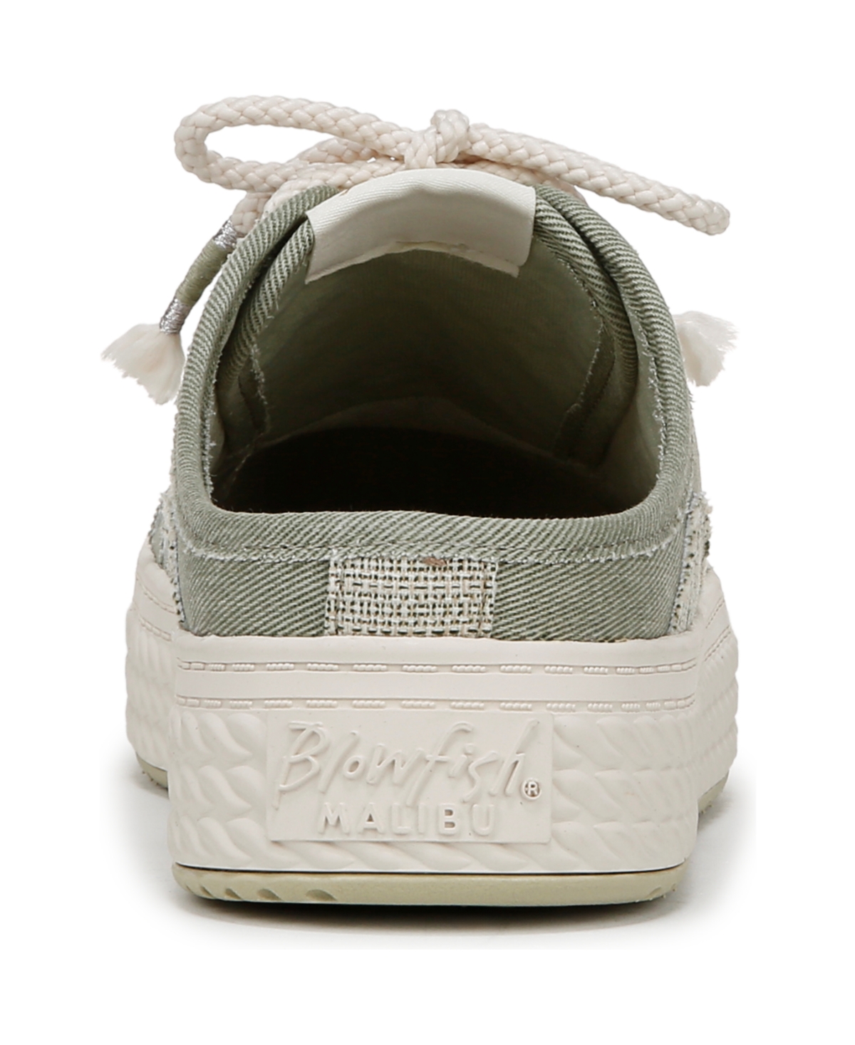 Shop Blowfish Malibu Women's Super Slide Mule Platform Sneakers In Pistachio Green Twill Fabric
