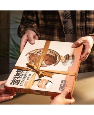 3D Puzzles Global Wonders Model,Building Kit DIY Insert Toys Desk Decor Brithday Gifts for Adult Child, Brown, 12.32"9.06"1.57"