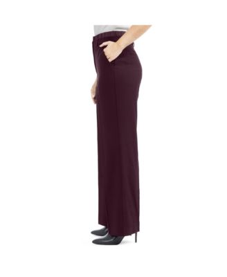 Women's Straight Leg Pant with Satin Waistband