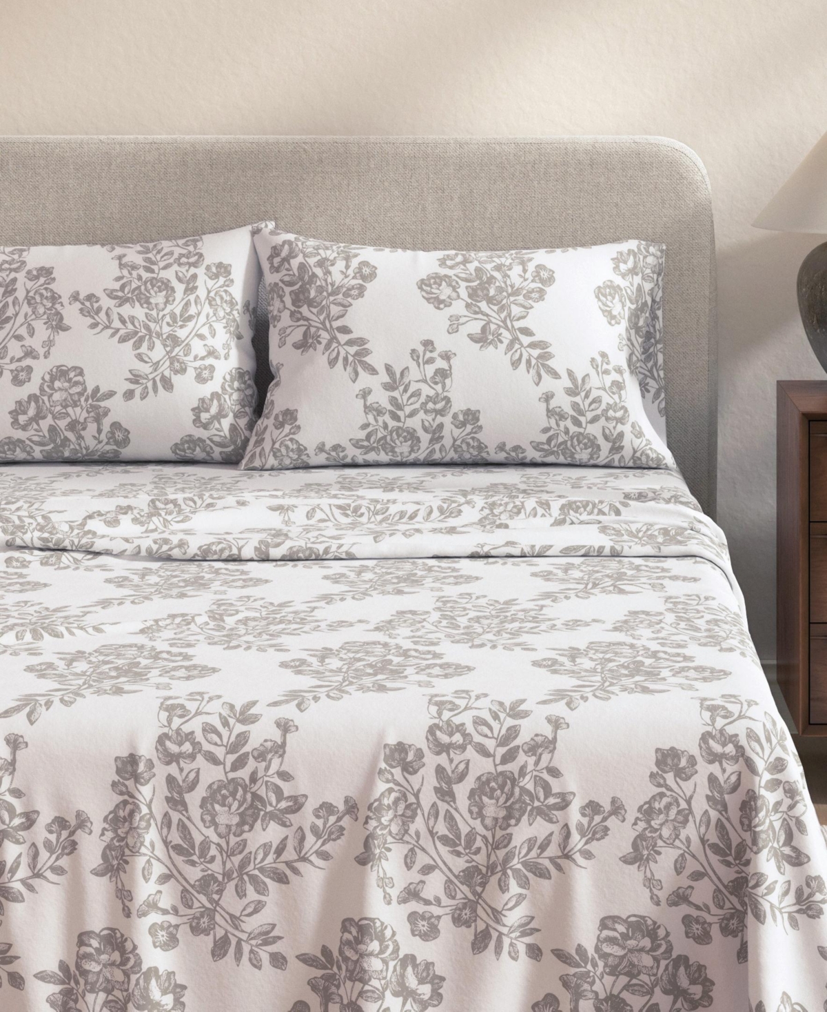 Linery & Co. 100% Turkish Cotton Flannel Printed Sheet Set