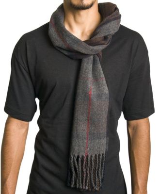 Men's Scarf Soft 80 Inch Long Warm Scarves Plaids Winter Shawl