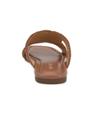 人気★【NINE WEST】Quara Slip-On Flat Casual サンダル Nine West Women's Quara Woven Flat Slip-On Sandals - Macy's