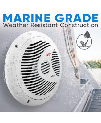 8" Waterproof Marine Component Speakers - 180 Watt, White
