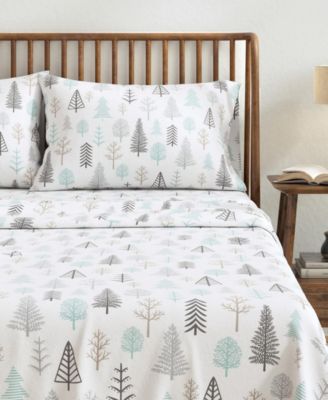 Lodge Print Ultra-Soft Turkish Cotton Flannel Sheet Set