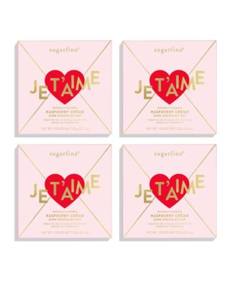 Sugarfina Valentine's Day 2025 Dark Chocolate Raspberry Creme Bar Kit 4 ...