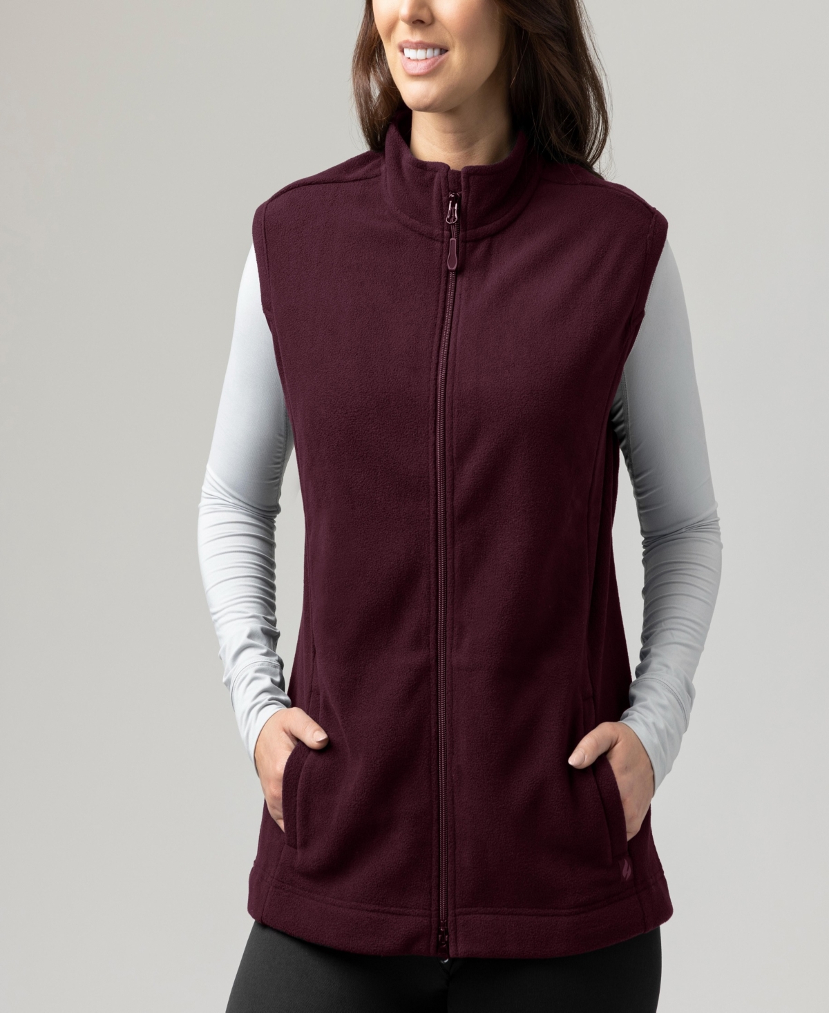 Vera Original Zip Vest - Windsor Wine