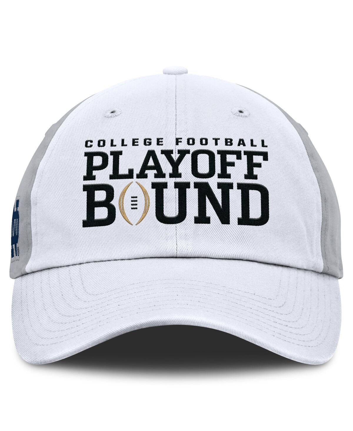 Nike Men's And Women's White/gray Notre Dame Fighting Irish 2024 College Football Playoff Club Adjustable In White,gray