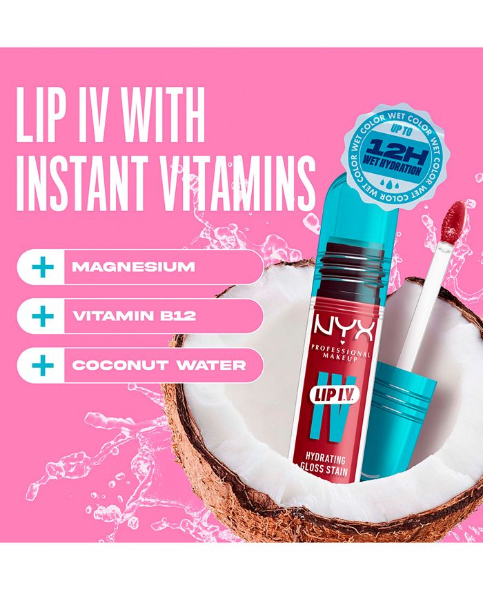 NYX Professional Makeup Lip IV Hydrating Gloss Stain - Red