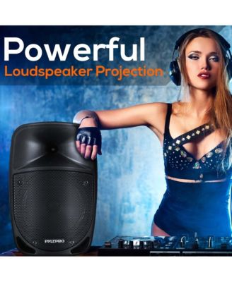 Bluetooth PA Speaker with Wireless Microphone – Portable Karaoke System with Rechargeable Battery, MP3/USB/SD, UHF Wireless Mic, 1200W