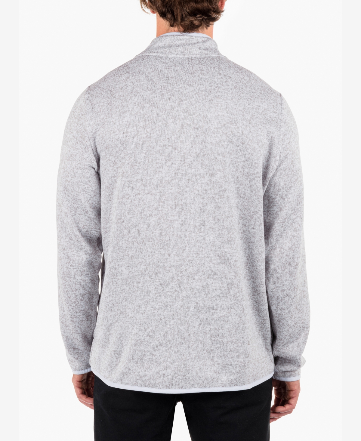 Hurley Men's Mesa Ridgeline 1/4 Zip Sweatershirt In White