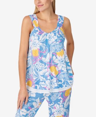 Women's Sleeveless Crop Pajama Set