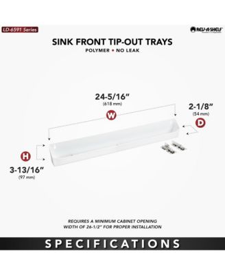 24'' Kitchen Tip Out Tray Polymer, Plastic, LD-6591-24-11-1