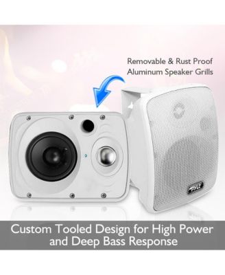 6.5” Bluetooth Wireless Waterproof Speakers - 800W Max Power, 2-Way Full Range Stereo Sound, Marine Grade, Indoor/Outdoor Use