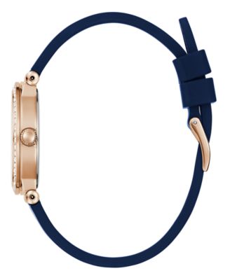 Women's Analog Blue Silicone Watch, 32mm