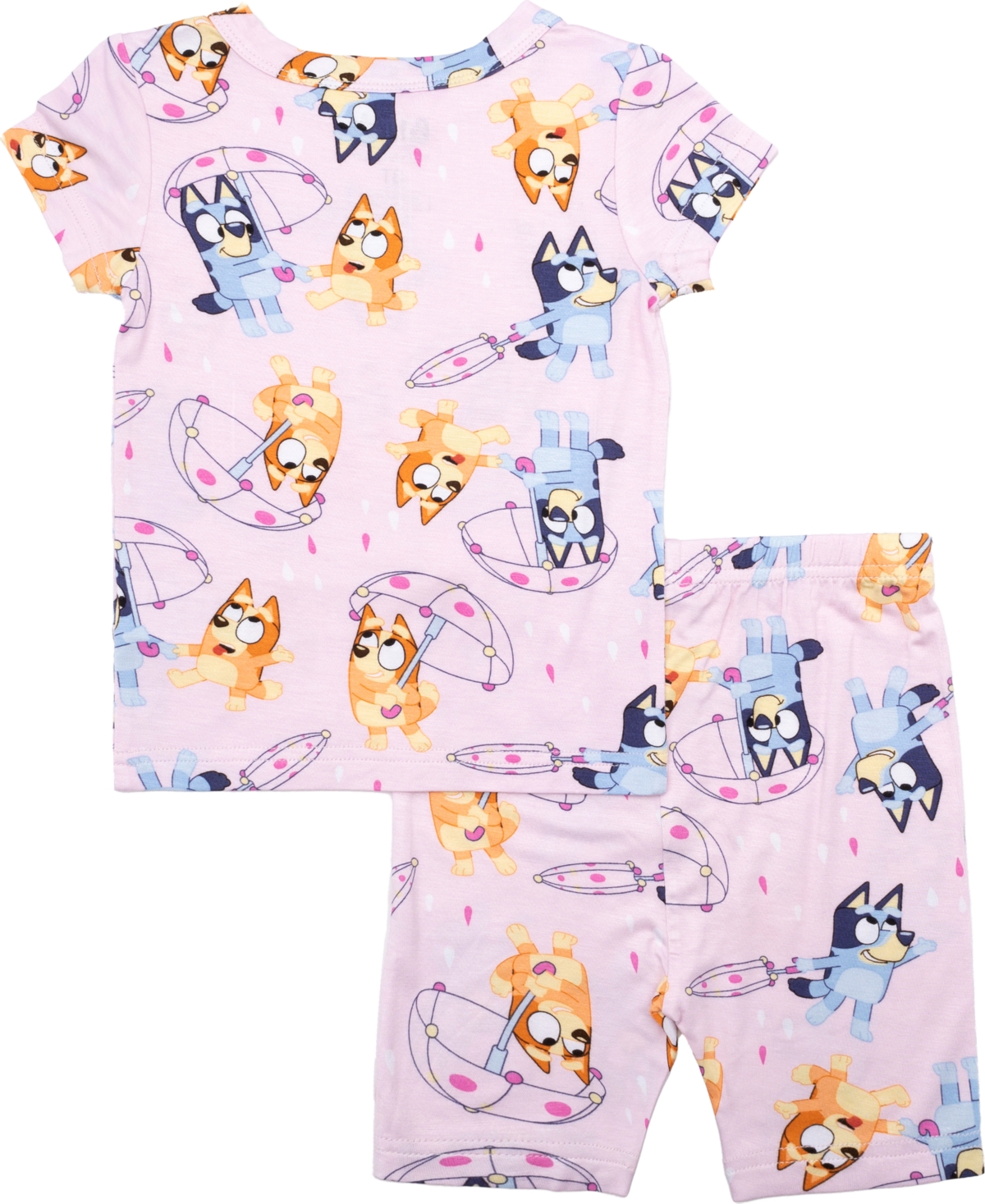 Shop Bluey Toddler Girls Short Sleeve And Short Biker Short, 2-piece Pajama Set