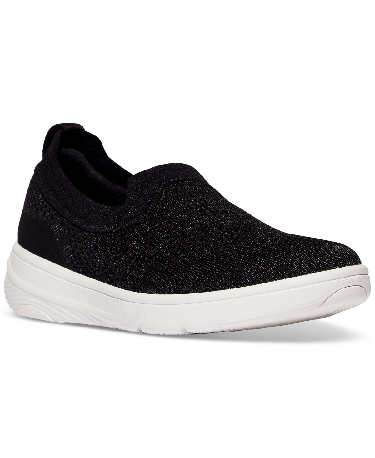 Fitflop Uberknit Slip-on Sneaker In Black