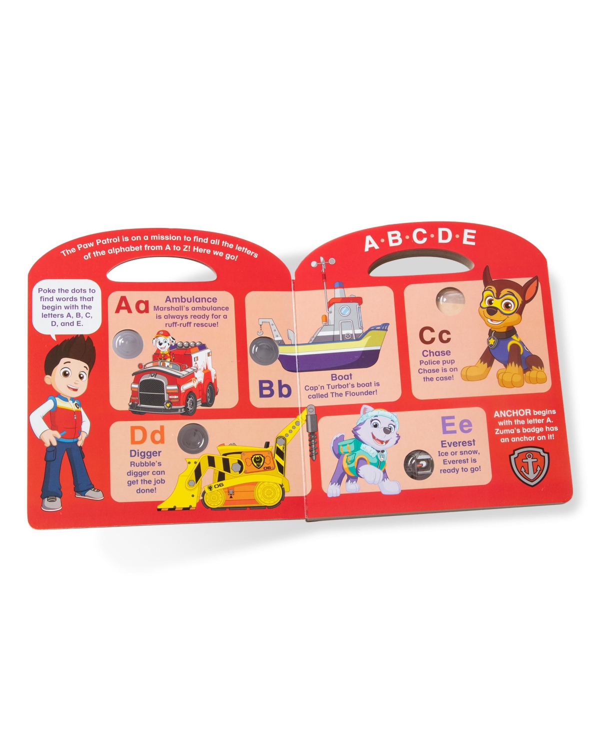Melissa & Doug Paw Patrol Poke-a-dot Alphabet Adventure In Multicolor