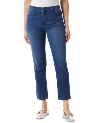 Gloria Vanderbilt - Women's Cali High-Rise Straight-Leg Ankle Jeans