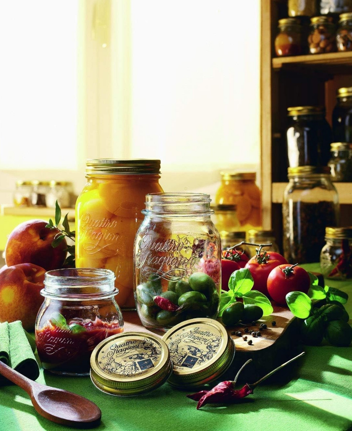 Bormioli Rocco Quattro Stagioni 67-oz. Wide-mouth Glass Jar, Set Of 6 In Clear