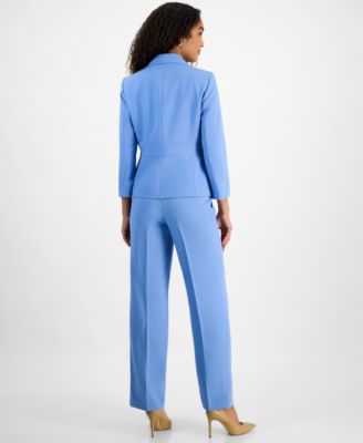 Women's Two-Button Jacket & Pant Suit Set 