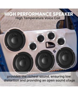 6.5" Three-Way Component Car Speaker System Kit
