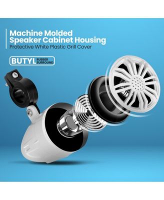 2.25   Waterproof Motorcycle Box Speakers, Compact Off-Road System