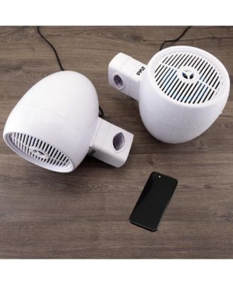 6.5'' Marine Wakeboard Speaker System with Built-in LED Lights, 200W, White